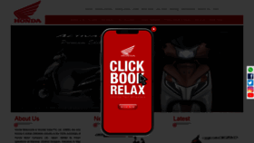 What Honda2wheelersindia.com website looked like in 2022 (2 years ago)
