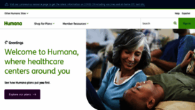 What Humana.com website looked like in 2022 (2 years ago)