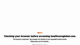 What Healthcareglobal.com website looked like in 2022 (2 years ago)