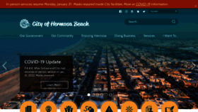 What Hermosabeach.gov website looked like in 2022 (2 years ago)