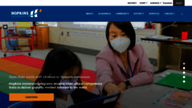 What Hopkinsschools.org website looked like in 2022 (2 years ago)