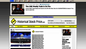 What Historicalstockprice.com website looked like in 2022 (2 years ago)