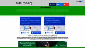 What Hide-me.org website looked like in 2022 (2 years ago)