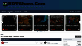 What Hdtshare.com website looked like in 2022 (2 years ago)