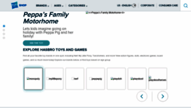 What Hasbro.com website looked like in 2022 (2 years ago)