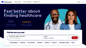 What Healthgrades.com website looked like in 2022 (2 years ago)