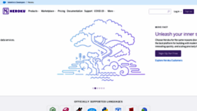 What Heroku.com website looked like in 2022 (2 years ago)