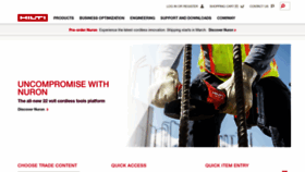 What Hilti.com website looked like in 2022 (2 years ago)