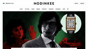 What Hodinkee.com website looked like in 2022 (2 years ago)