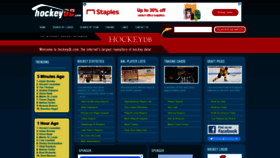What Hockeydb.com website looked like in 2022 (2 years ago)