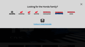 What Honda.ca website looked like in 2022 (2 years ago)