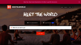 What Hostelworld.com website looked like in 2022 (2 years ago)