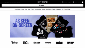What Hottopic.com website looked like in 2022 (2 years ago)