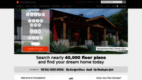What Houseplans.com website looked like in 2022 (2 years ago)