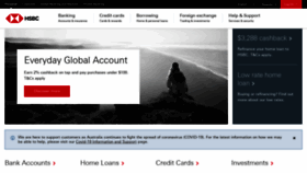 What Hsbc.com.au website looked like in 2022 (2 years ago)
