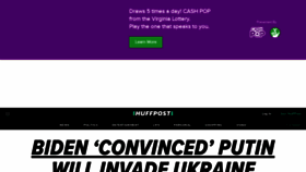 What Huffpost.com website looked like in 2022 (2 years ago)