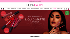 What Hudabeauty.com website looked like in 2022 (2 years ago)
