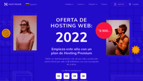 What Hostinger.co website looked like in 2022 (2 years ago)