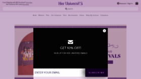 What Heruniverse.com website looked like in 2022 (2 years ago)