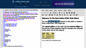 What Html5-editor.net website looked like in 2022 (2 years ago)