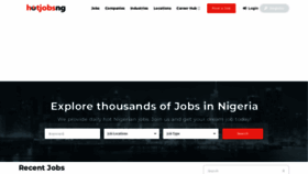What Hotjobsng.com website looked like in 2022 (2 years ago)