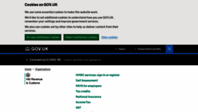 What Hmrc.gov.uk website looked like in 2022 (3 years ago)