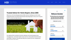What Homebuyinginstitute.com website looked like in 2022 (2 years ago)