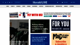 What Heraldlive.co.za website looked like in 2022 (2 years ago)