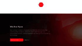 What Hyve.group website looked like in 2022 (2 years ago)