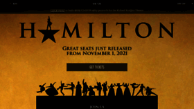 What Hamiltonmusical.com website looked like in 2022 (2 years ago)