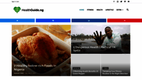 What Healthguide.ng website looked like in 2022 (2 years ago)