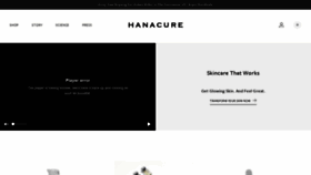 What Hanacure.com website looked like in 2022 (2 years ago)