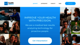 What Healthmatters.io website looked like in 2022 (2 years ago)