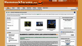 What Hammockforums.net website looked like in 2022 (2 years ago)