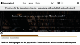 What Humanrights.ch website looked like in 2022 (2 years ago)