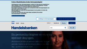 What Handelsbanken.no website looked like in 2022 (2 years ago)