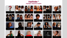 What Hairfinder.com website looked like in 2022 (2 years ago)