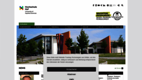 What Hof-university.de website looked like in 2022 (2 years ago)