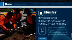 What Hunterindustries.com website looked like in 2022 (2 years ago)