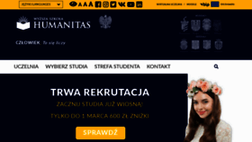 What Humanitas.edu.pl website looked like in 2022 (2 years ago)