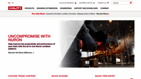 What Hilti.ca website looked like in 2022 (2 years ago)