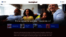 What Hersheys.com website looked like in 2022 (2 years ago)