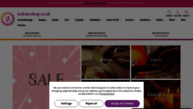 What Holisticshop.co.uk website looked like in 2022 (4 years ago)