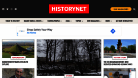What Historynet.com website looked like in 2022 (2 years ago)