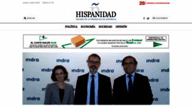 What Hispanidad.com website looked like in 2022 (2 years ago)