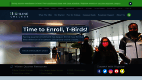 What Highline.edu website looked like in 2022 (2 years ago)