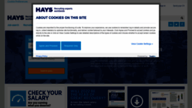 What Hays.co.uk website looked like in 2022 (2 years ago)