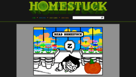 What Homestuck.com website looked like in 2022 (2 years ago)