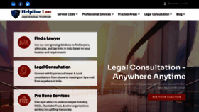 What Helplinelaw.com website looked like in 2022 (2 years ago)