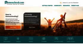 What Homeschool.com website looked like in 2022 (2 years ago)